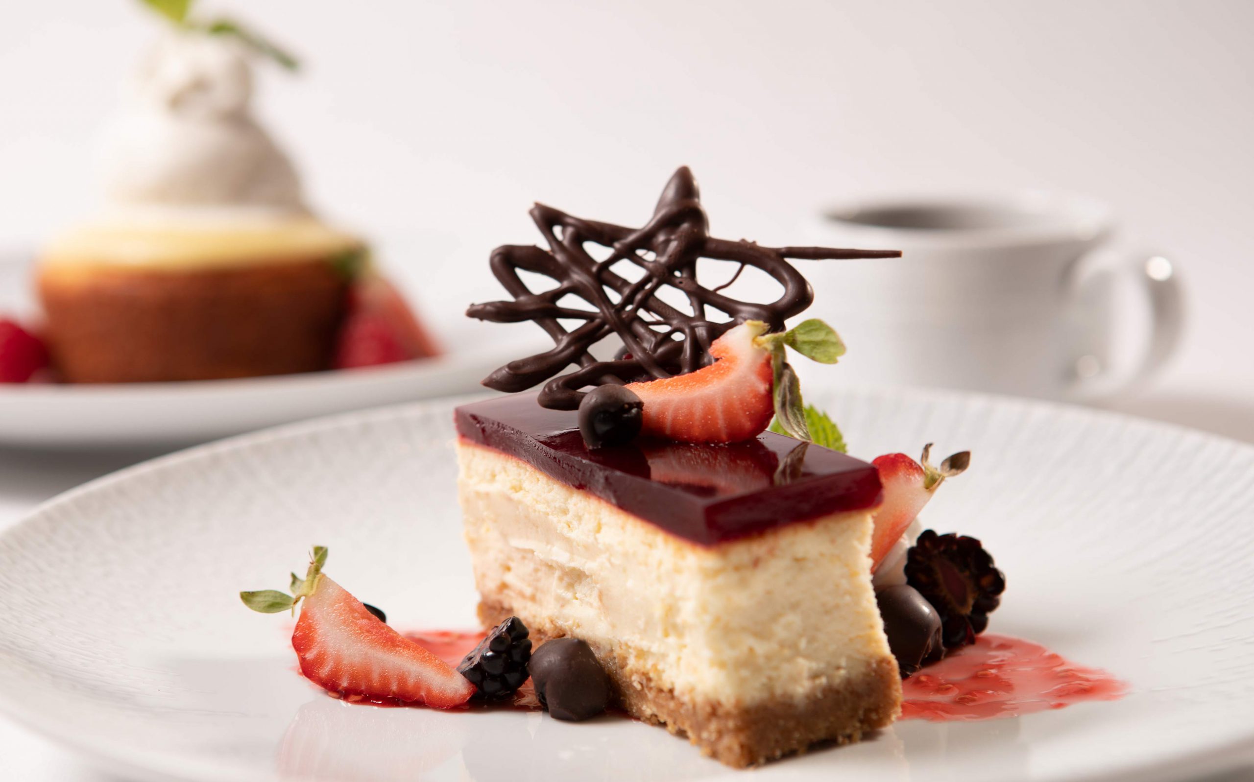 Strawberry and Chocolate Cheesecake - The Steakhouse